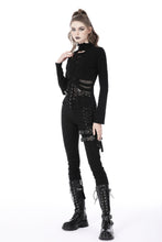 Load image into Gallery viewer, Punk hollow out sexy net metal top TW461