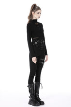 Load image into Gallery viewer, Punk hollow out sexy net metal top TW461