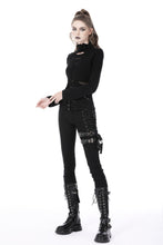 Load image into Gallery viewer, Punk hollow out sexy net metal top TW461