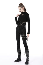 Load image into Gallery viewer, Punk hollow out sexy net metal top TW461