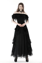 Load image into Gallery viewer, Gothic lady shredded sleeves top TW487