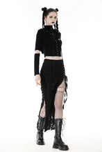 Load image into Gallery viewer, Punk metal cross hooded top TW490
