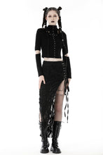 Load image into Gallery viewer, Punk metal cross hooded top TW490