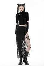 Load image into Gallery viewer, Punk metal cross hooded top TW490
