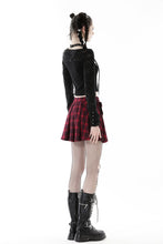 Load image into Gallery viewer, Punk torn lace up T-shirt TW491