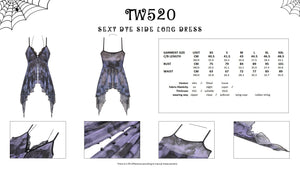 Sexy dye side long dress TW520