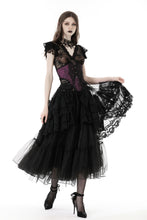 Load image into Gallery viewer, Gothic lace V collar top TW521