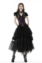 Load image into Gallery viewer, Gothic lace V collar top TW521