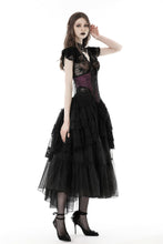 Load image into Gallery viewer, Gothic lace V collar top TW521