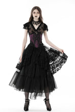 Load image into Gallery viewer, Gothic lace V collar top TW521