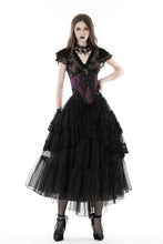 Load image into Gallery viewer, Gothic lace V collar top TW521