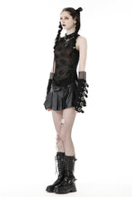 Load image into Gallery viewer, Punk spider mesh sleeveless top TW523