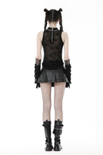 Load image into Gallery viewer, Punk spider mesh sleeveless top TW523