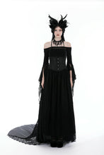 Load image into Gallery viewer, Gothic mesh off shoulder top TW544