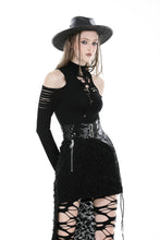 Load image into Gallery viewer, Punk sexy hollow out rock top TW549